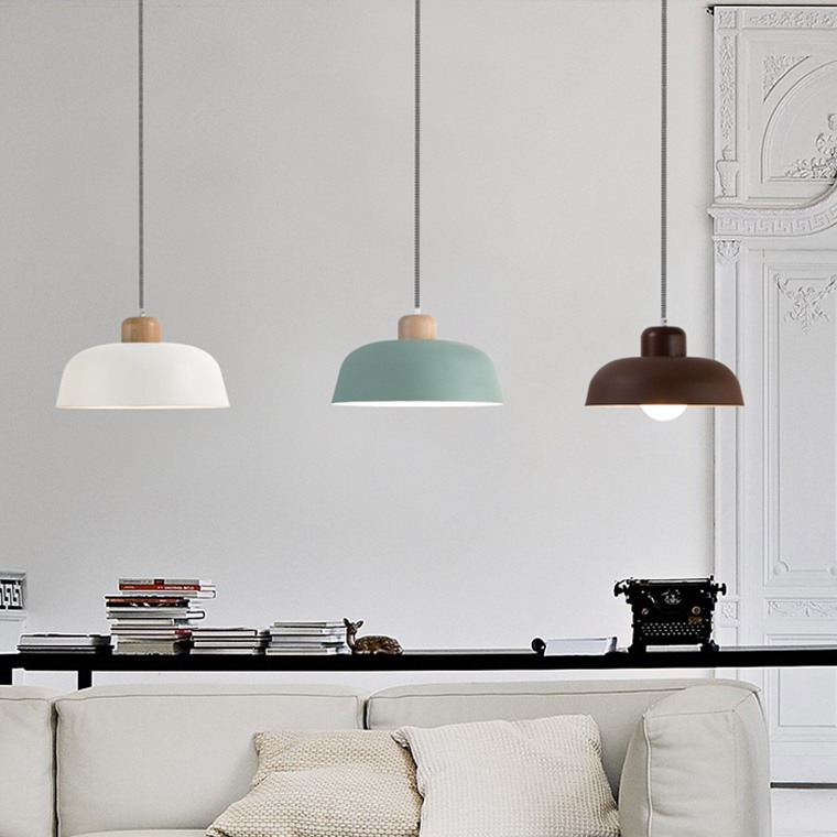 Подвесной светильник WILLES D30 White Dark Brown by ImperiumLoft