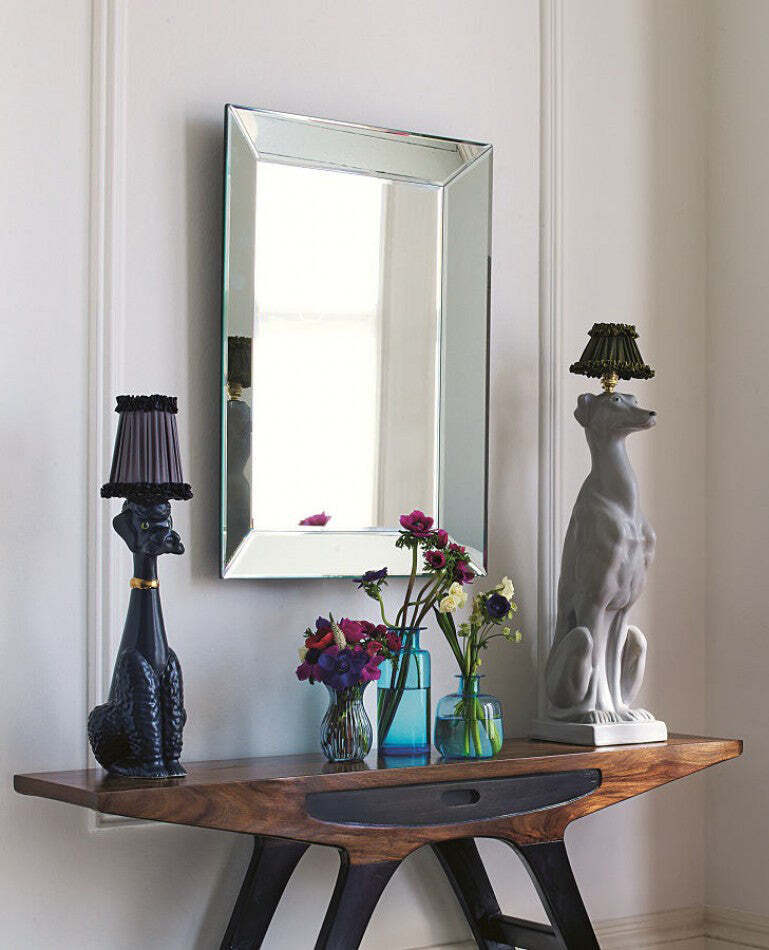 Прямоугольное настенное зеркало Гэтсби Louvre Home LHVM29