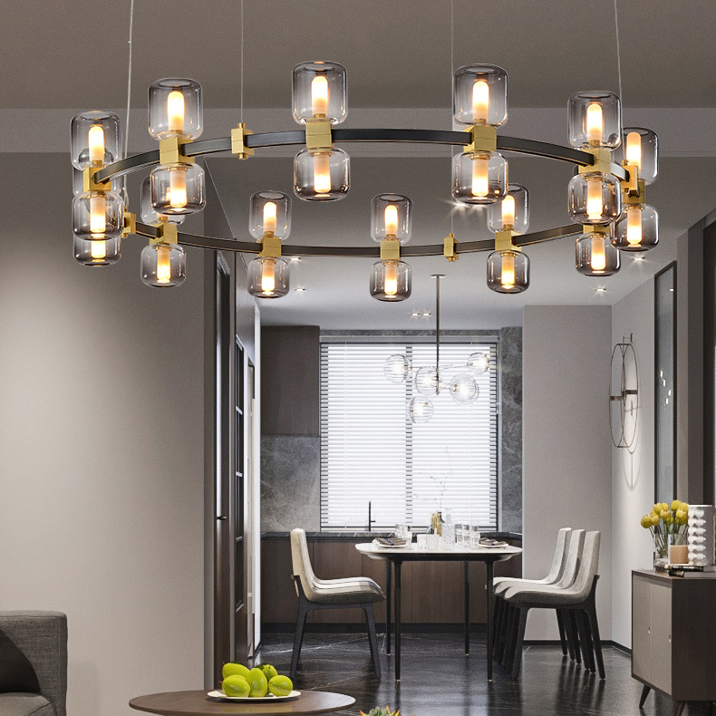 Подвесная люстра WENDEL L12 Grey by ImperiumLoft