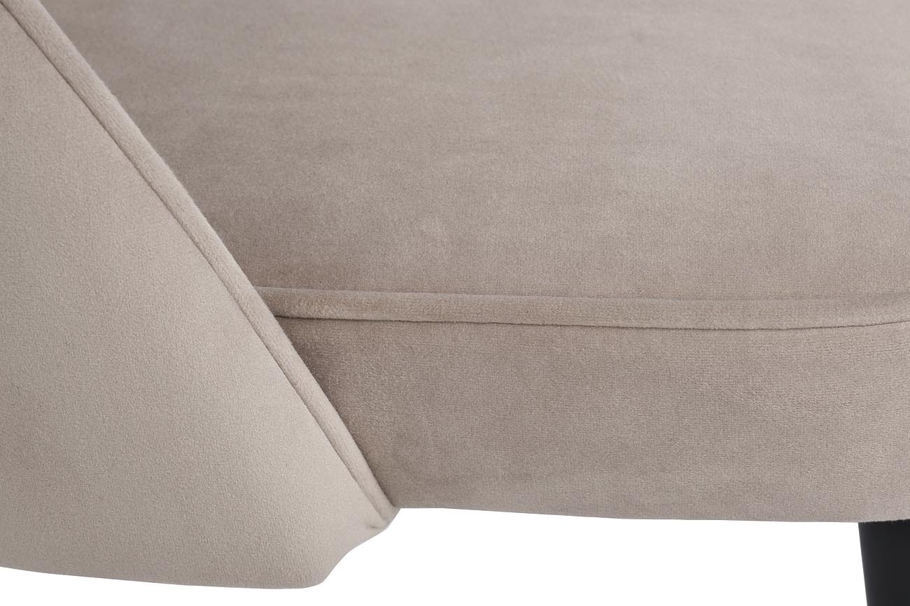 Стул велюровый серо-бежевый Garda Decor 30C-1228F BG