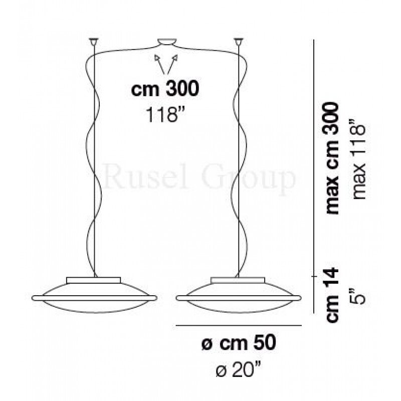 Подвесной светильник Vistosi STYLE SP 50 D2