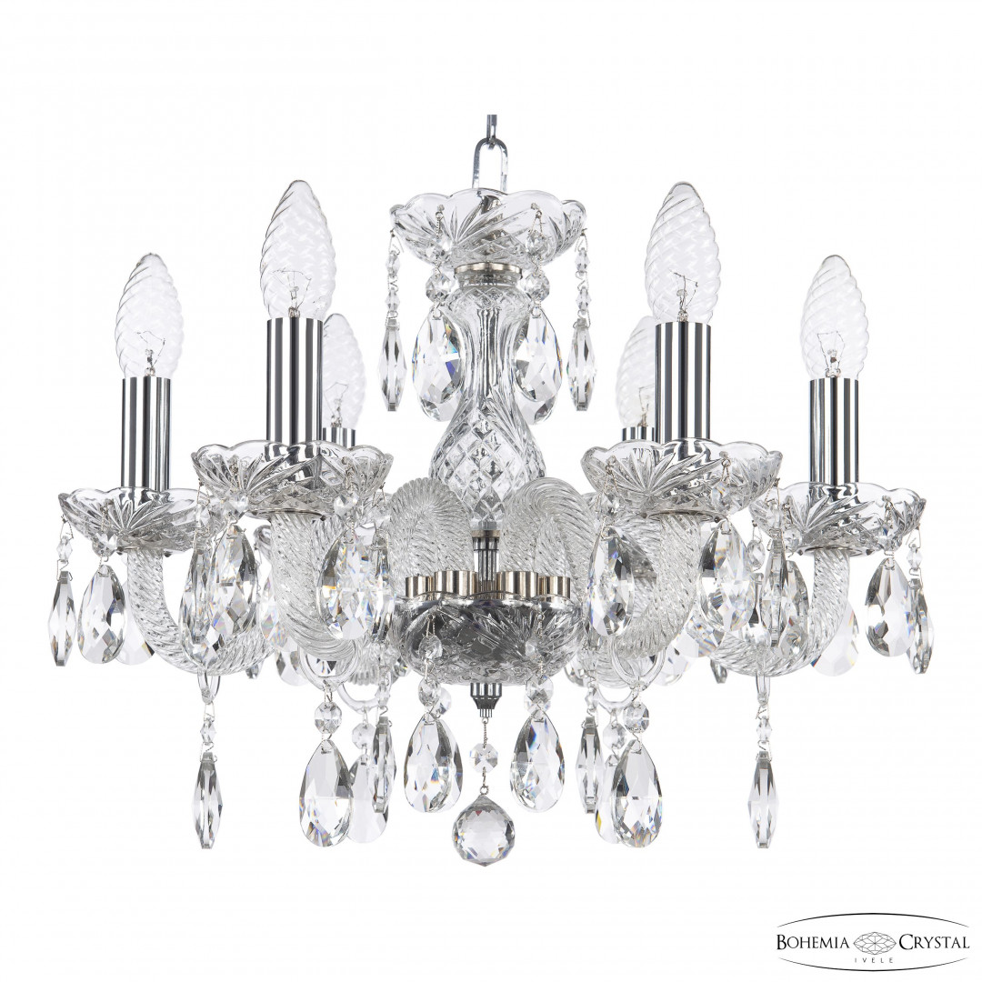 Люстра хрустальная 117/6/141 Ni Bohemia Ivele Crystal