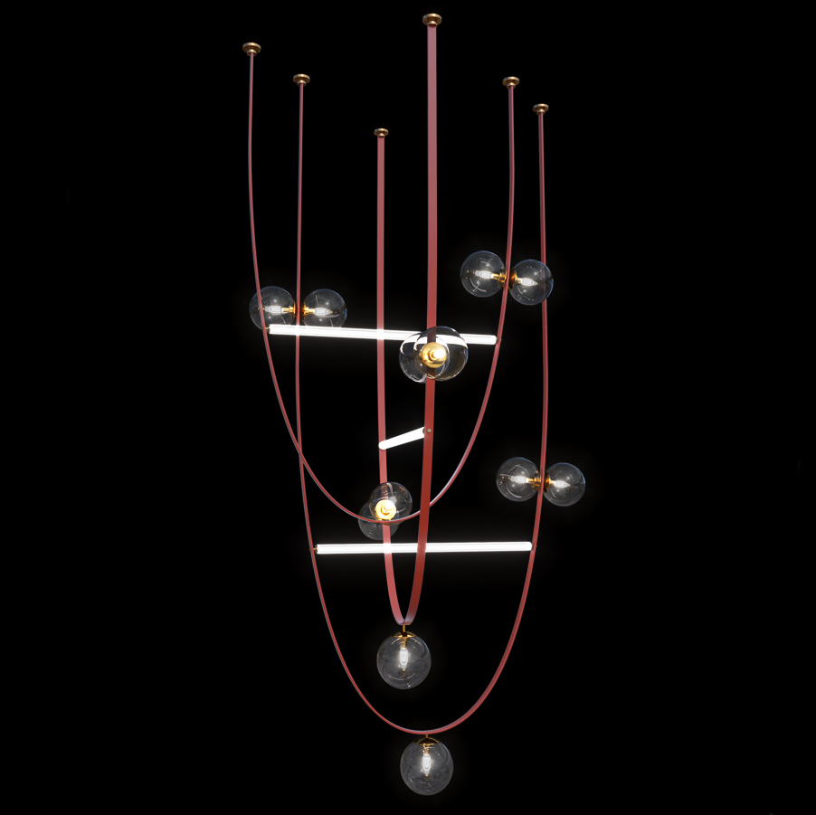 Подвесной светильник FABIUS H180 Red by ImperiumLoft