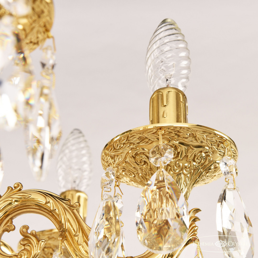 Люстра бронзовая с хрусталём 71101/6/125 B G