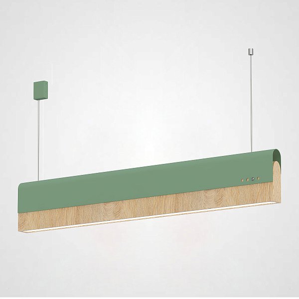 РЕЕЧНЫЙ ПОДВЕСНОЙ СВЕТИЛЬНИК BOOK 3 L120 Green by ImperiumLoft
