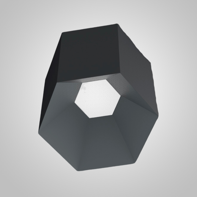 Потолочный светильник HEXAGON B H20 Grey by ImperiumLoft
