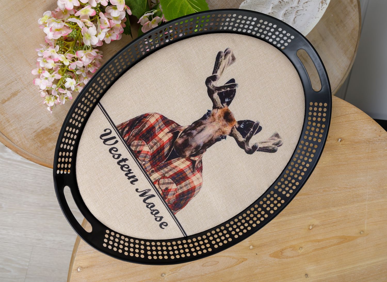 Декор настенный Блюдо олень Glasar 62-001