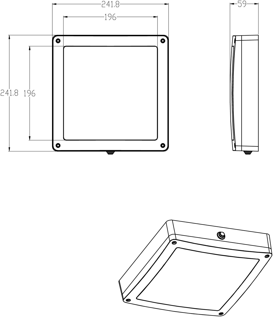 Ландшафтный светильник Donolux DL20451WNC12B SQ
