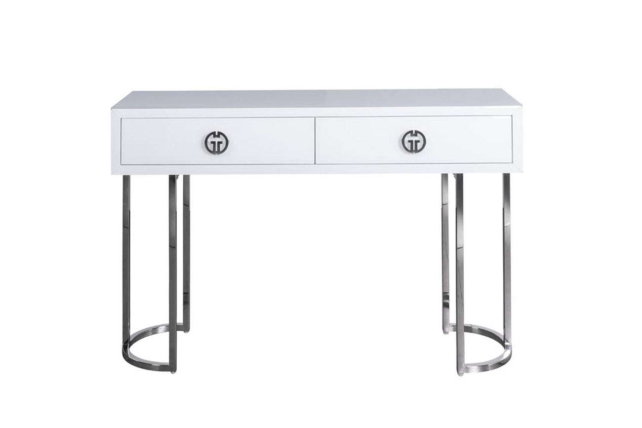 Консоль Garda Decor белое стекло/хром Garda Decor KFG16702