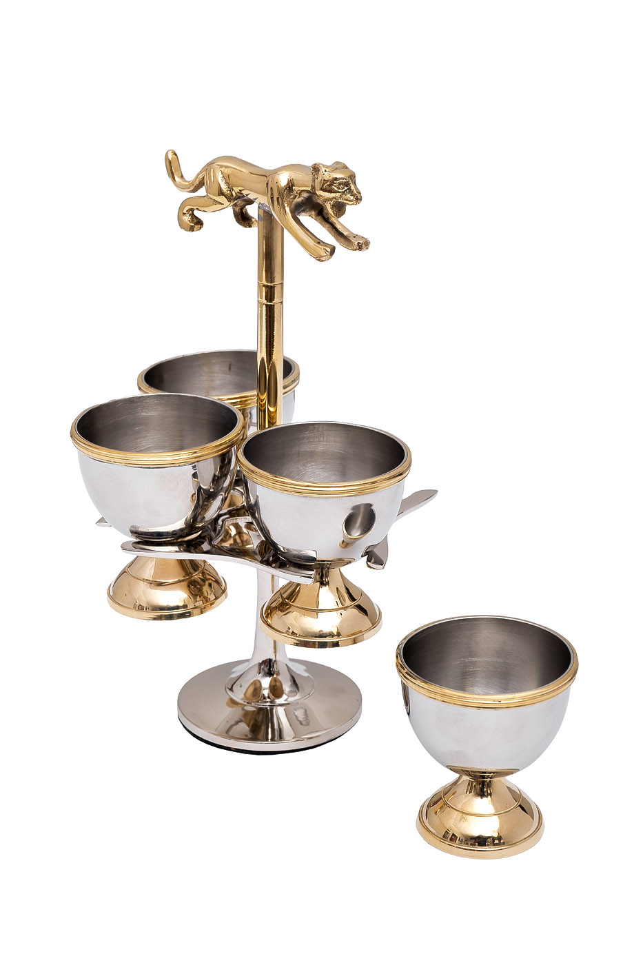 Подставка для яиц Леопард хром Garda Decor 95IM-16533