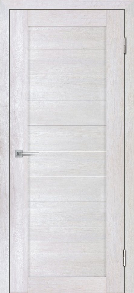 Межкомнатная дверь Graf Деко-21 (3D) сатинат бесцветный жемчужный (2000 х 700)