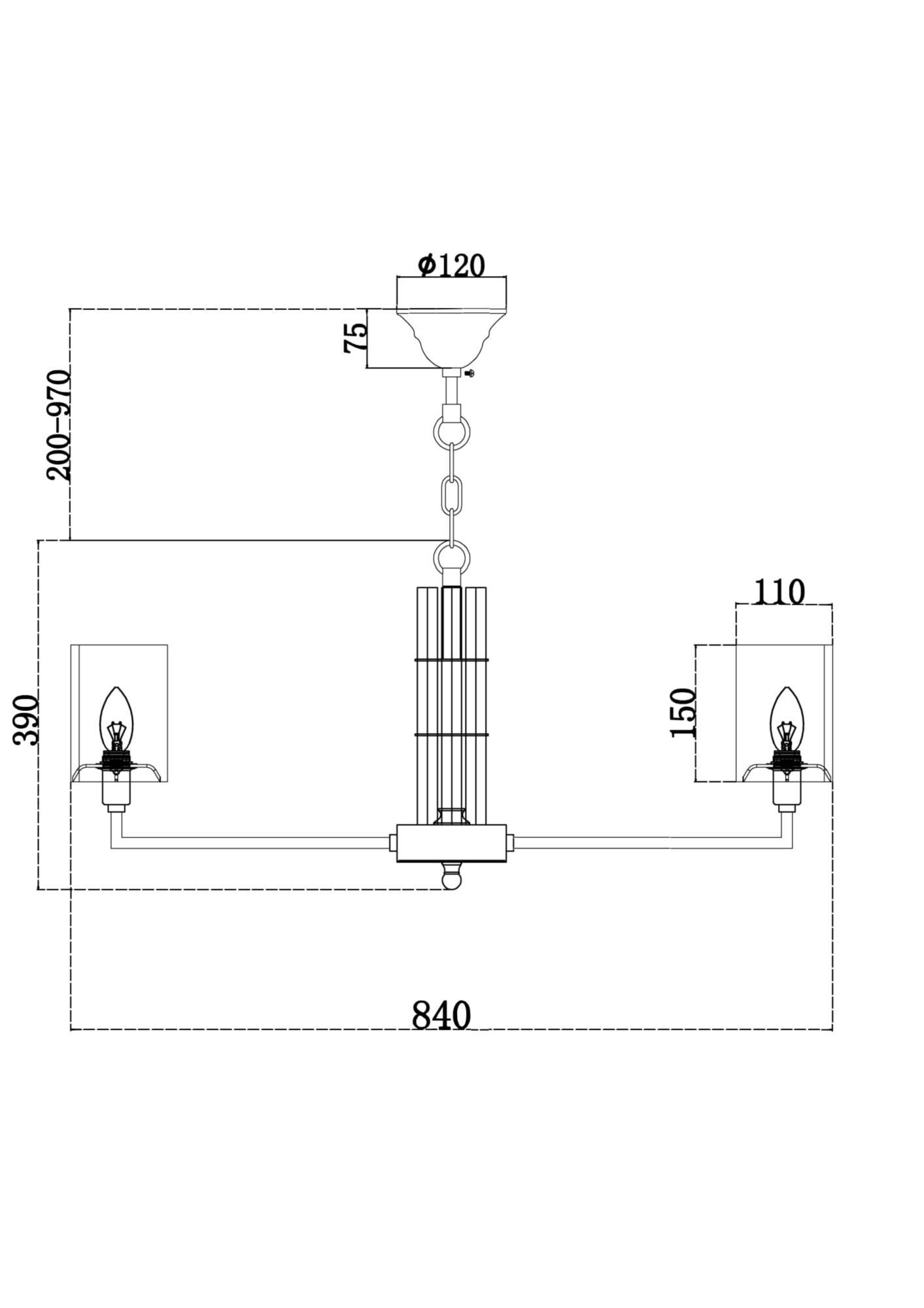 Подвесной светильник Maytoni H015PL-10G