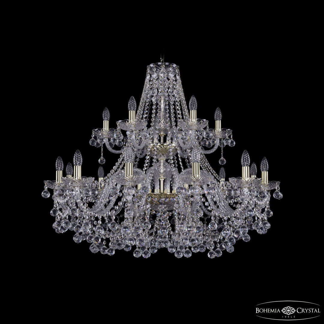 Люстра хрустальная 1409/12+6/360/2d G