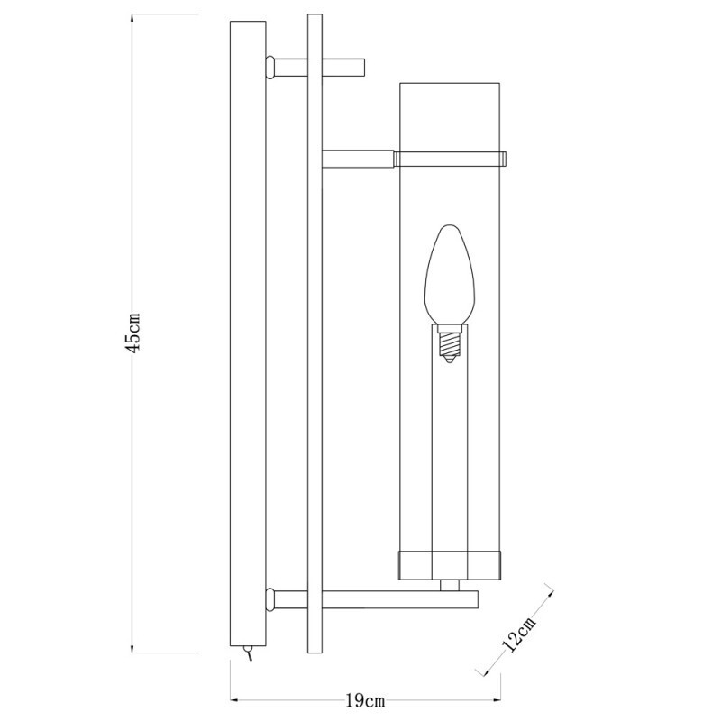 Бра Arte Lamp A1688AP-1CC