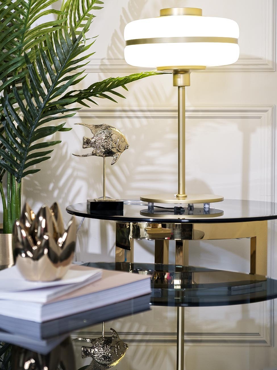 Статуэтка "Рыба" золотая Garda Decor 55RD3641S