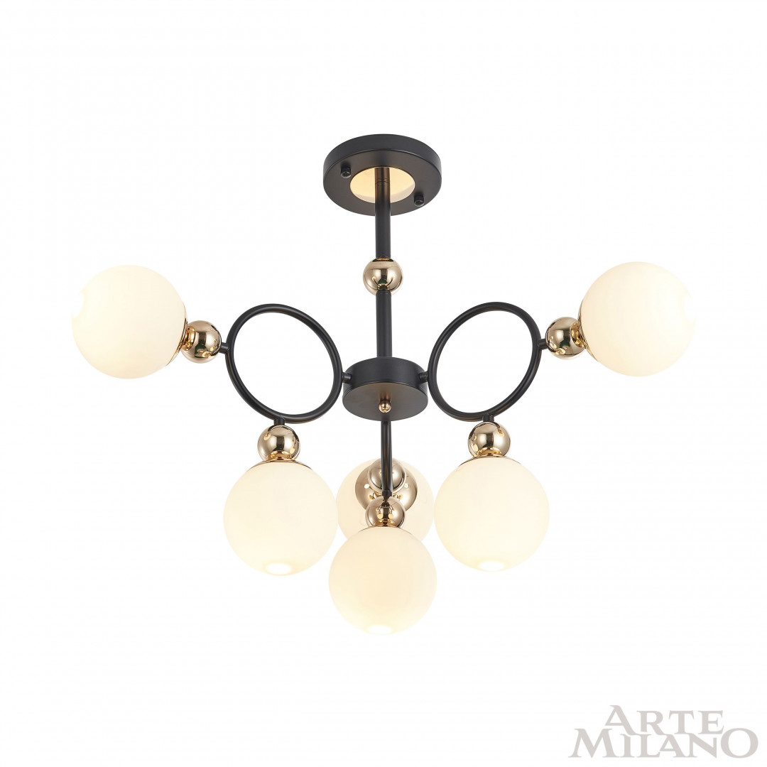 Люстра 274307/6 BK/GD Arte Milano