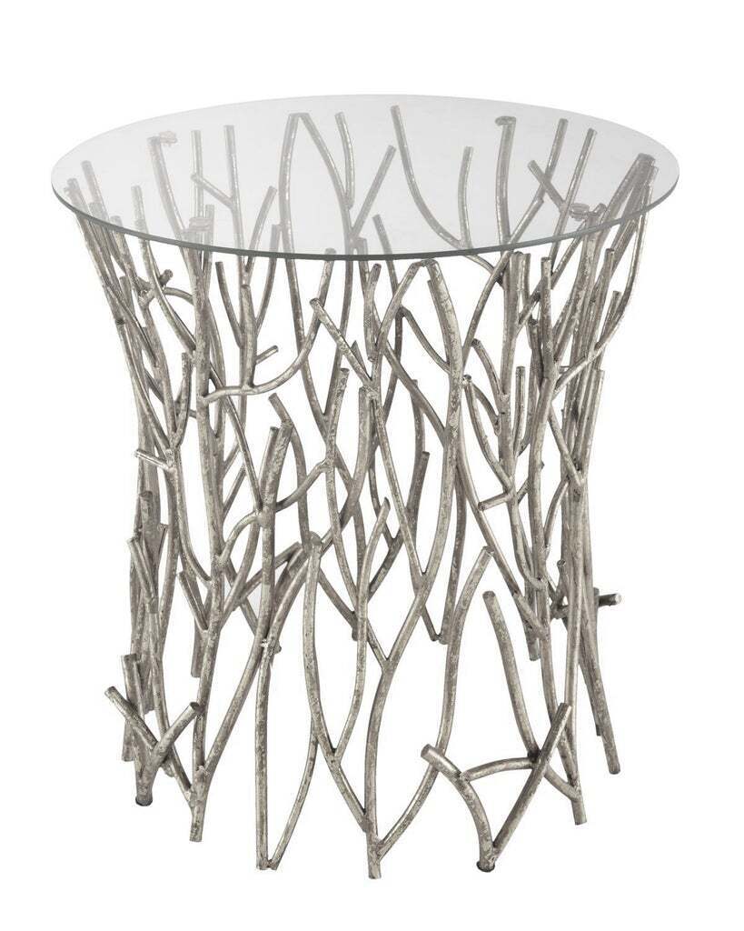 Серебряный журнальный стол Лукас Louvre Home LHT105