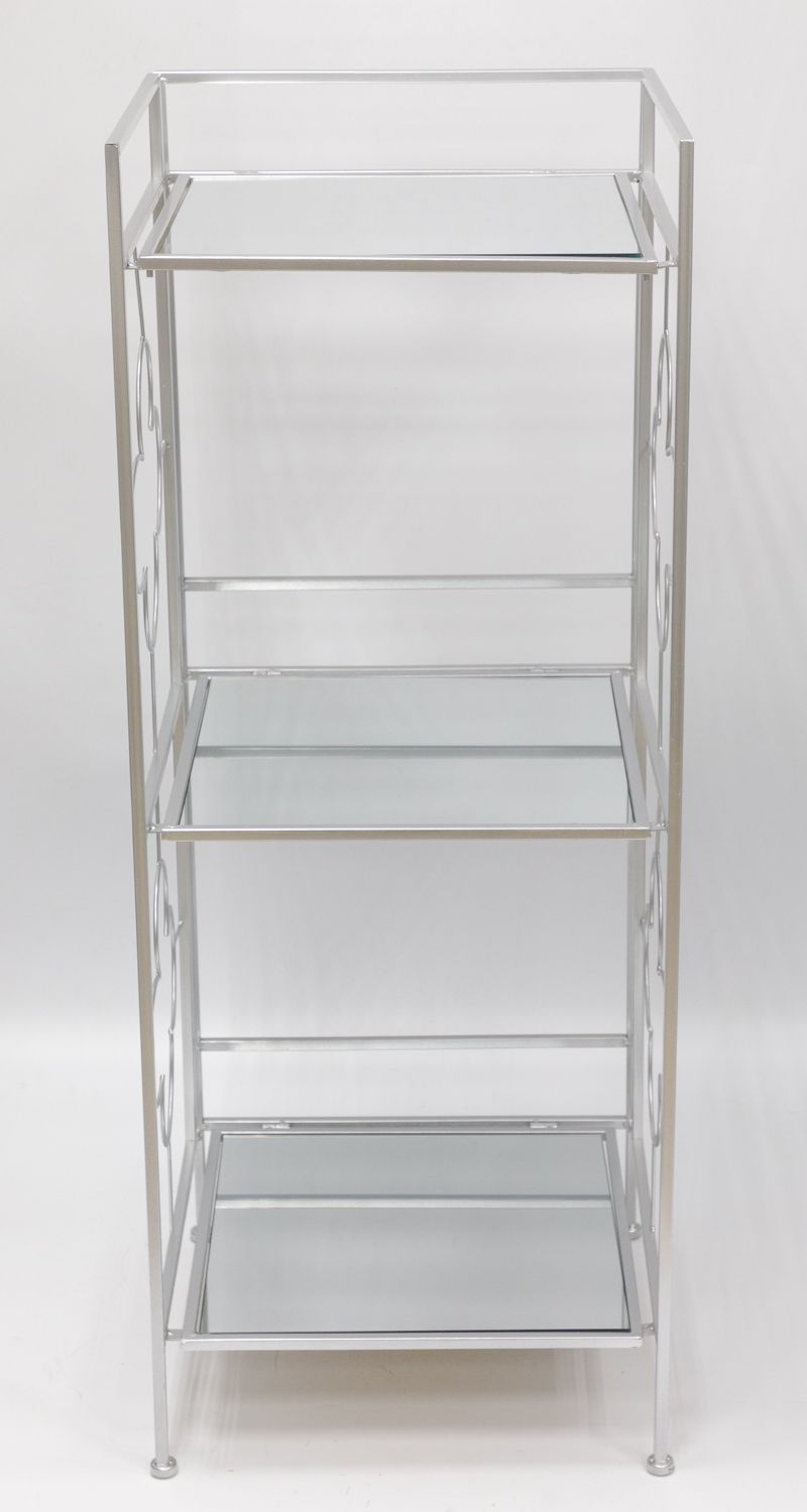 Стеллаж с зеркальными полками Glasar 54-223