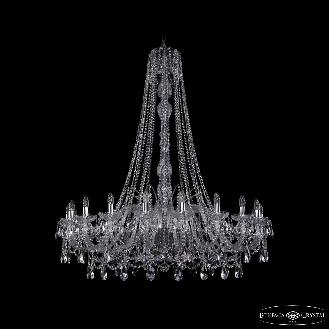 Люстра хрустальная 1411/20/460/h-151 Ni