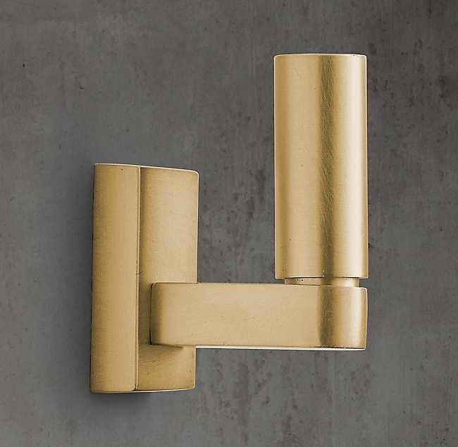 Крючок Restoration Hardware Lambeth Small Lac.Burnished Brass