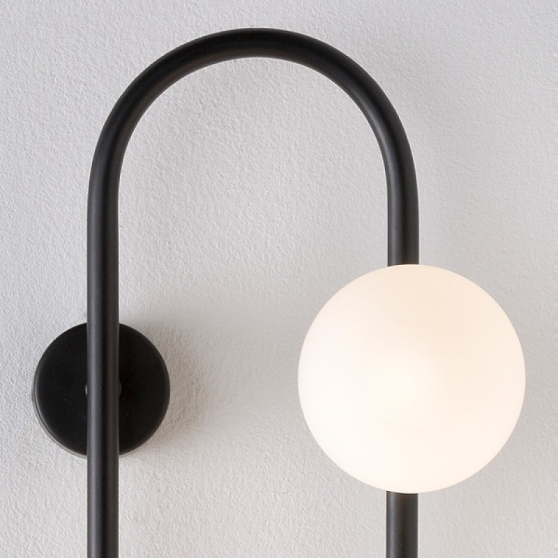 Настенное Бра Hoop Wall H115 Black By Imperiumloft