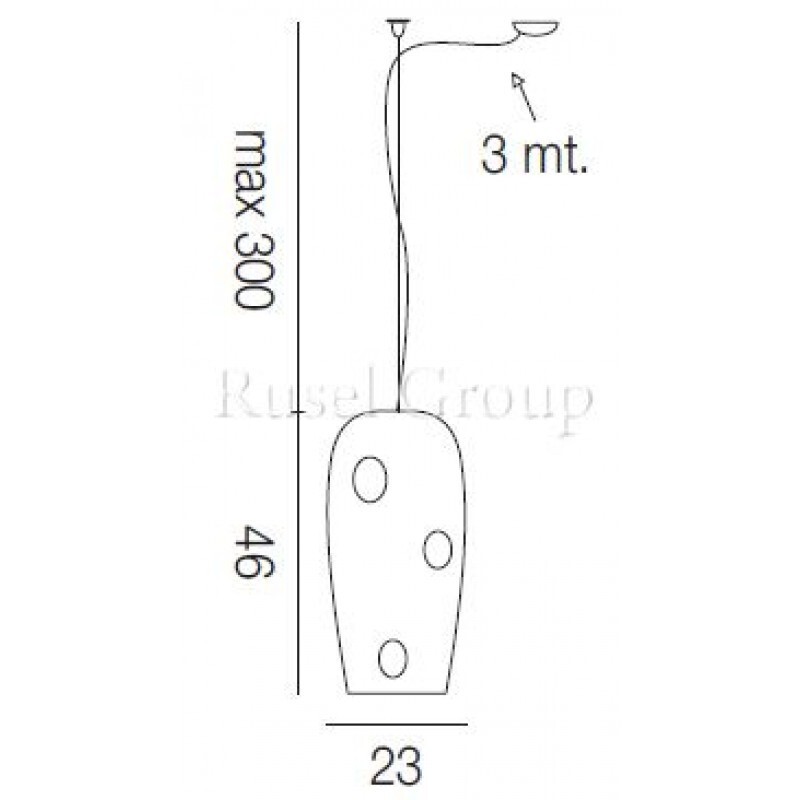 Подвесной светильник Vistosi MARBLE SP 23 D1
