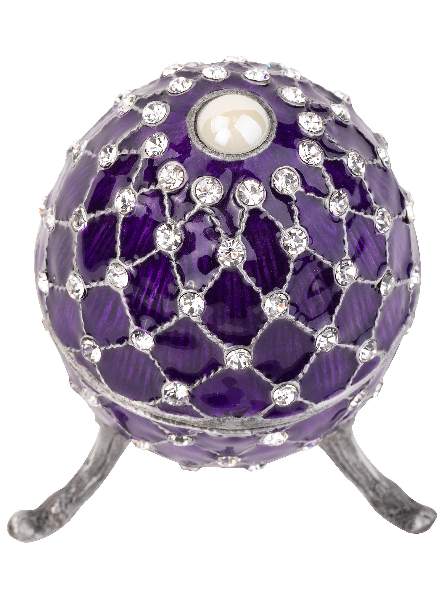 Шкатулка для драгоценностей со стразами Яйцо Glasar 39-082