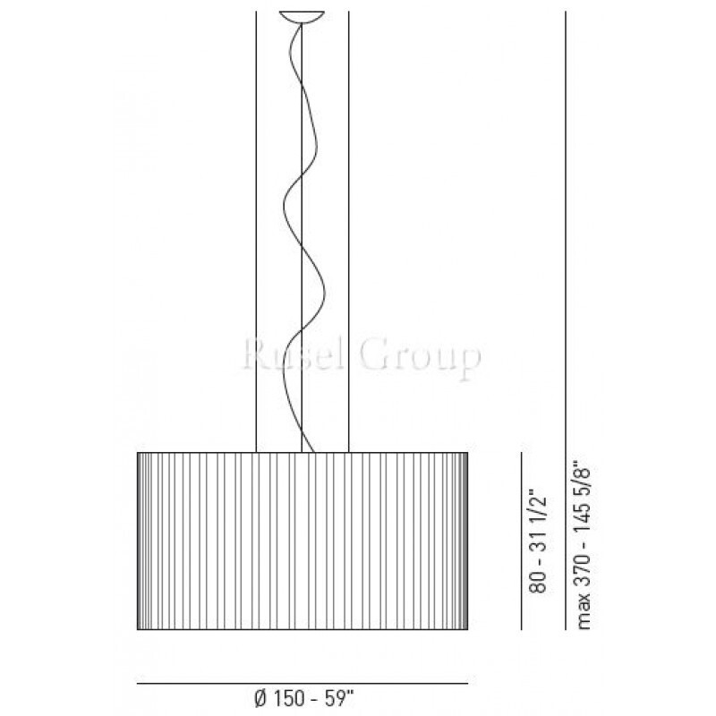 Подвесной светильник Axo Light SKIRT SP 150
