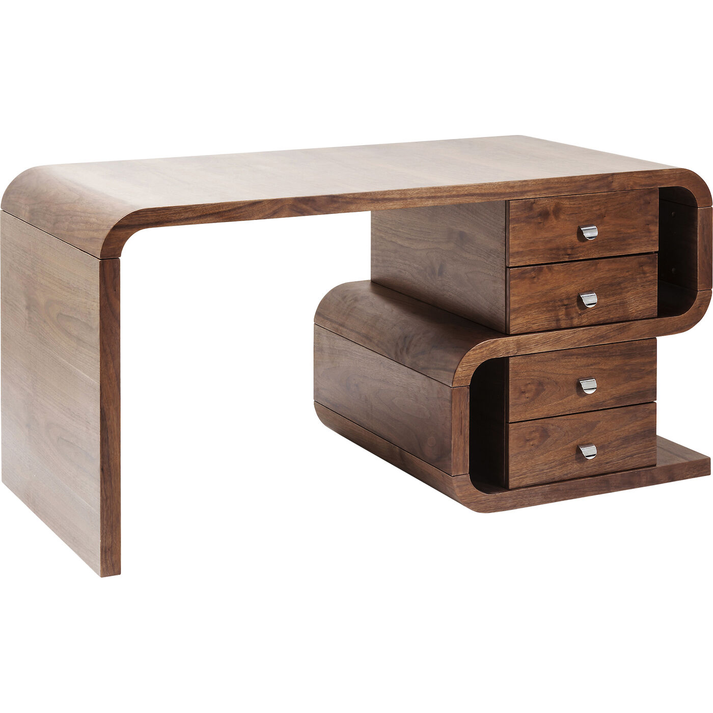 Стол письменный Soft Snake Walnut 150x70 см KARE 82993