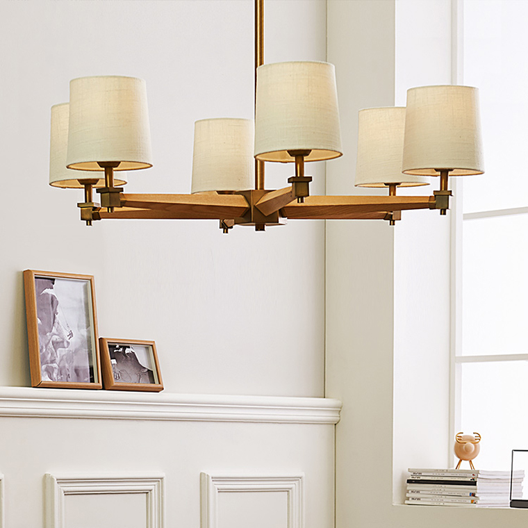 Люстра Jorgenson D70 White/Light wood by ImperiumLoft