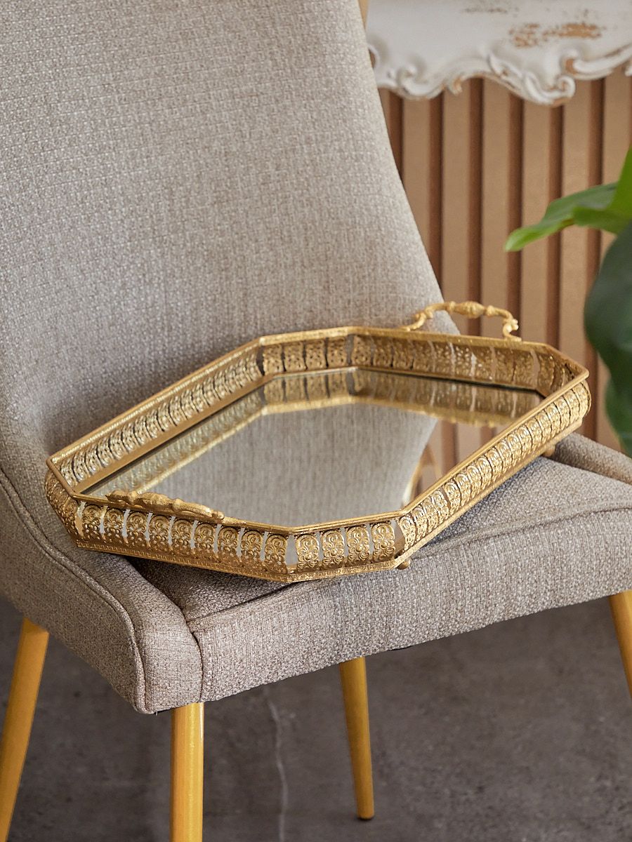 Поднос с зеркальной поверхностью Glasar 57-439/1