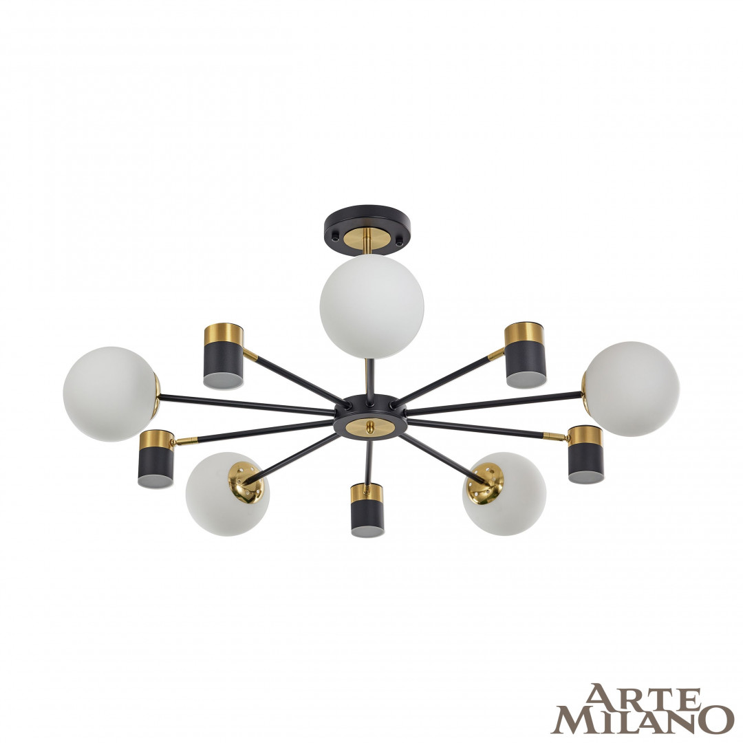 Люстра светодиодная 274802/10 BK/GD Arte Milano