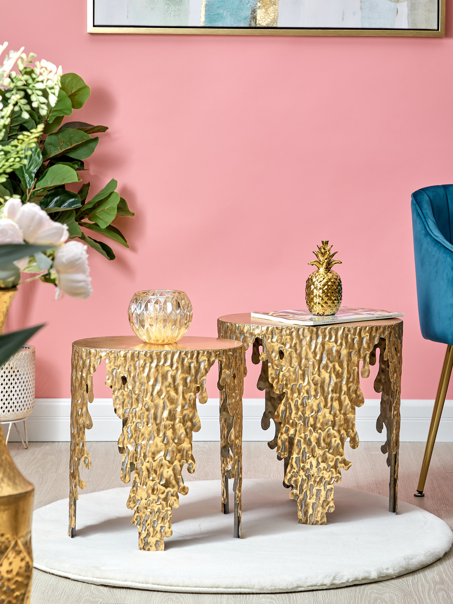 Столик интерьерный Уганда Glasar 57-213/2