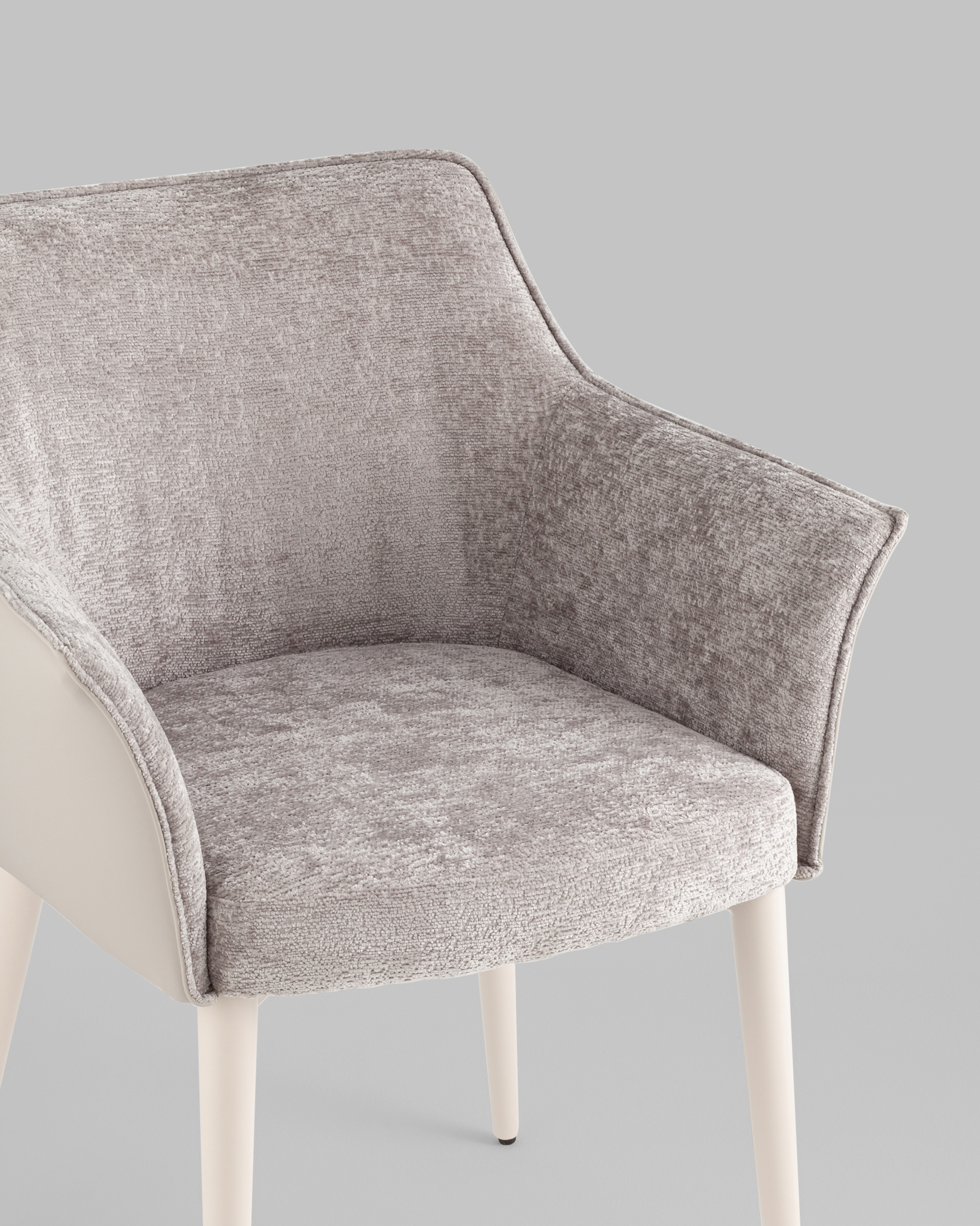 Стул обеденный Feston слоновая кость букле с экокожей Stool Group