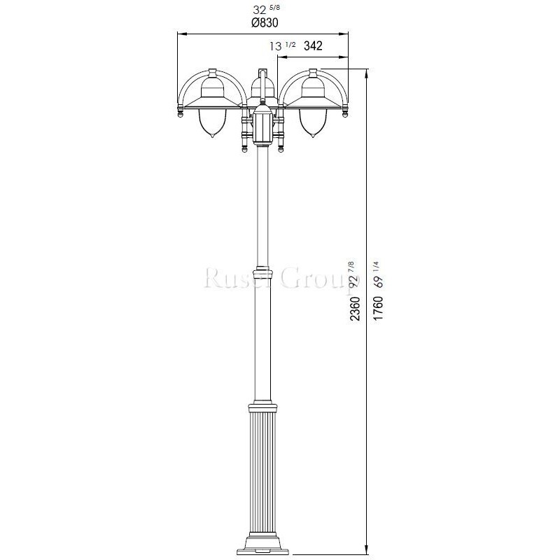 Уличный светильник Kolarz PORTO 180 94069/3L