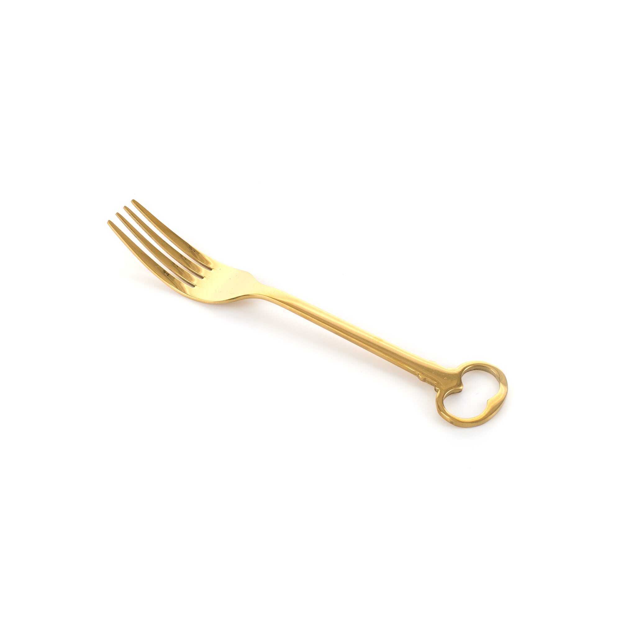Набор столовых приборов Seletti Keytlery Gold set of 6 07374