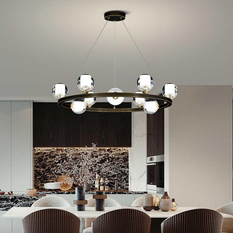 Подвесная люстра ILIANA CH D60 Brass by ImperiumLoft
