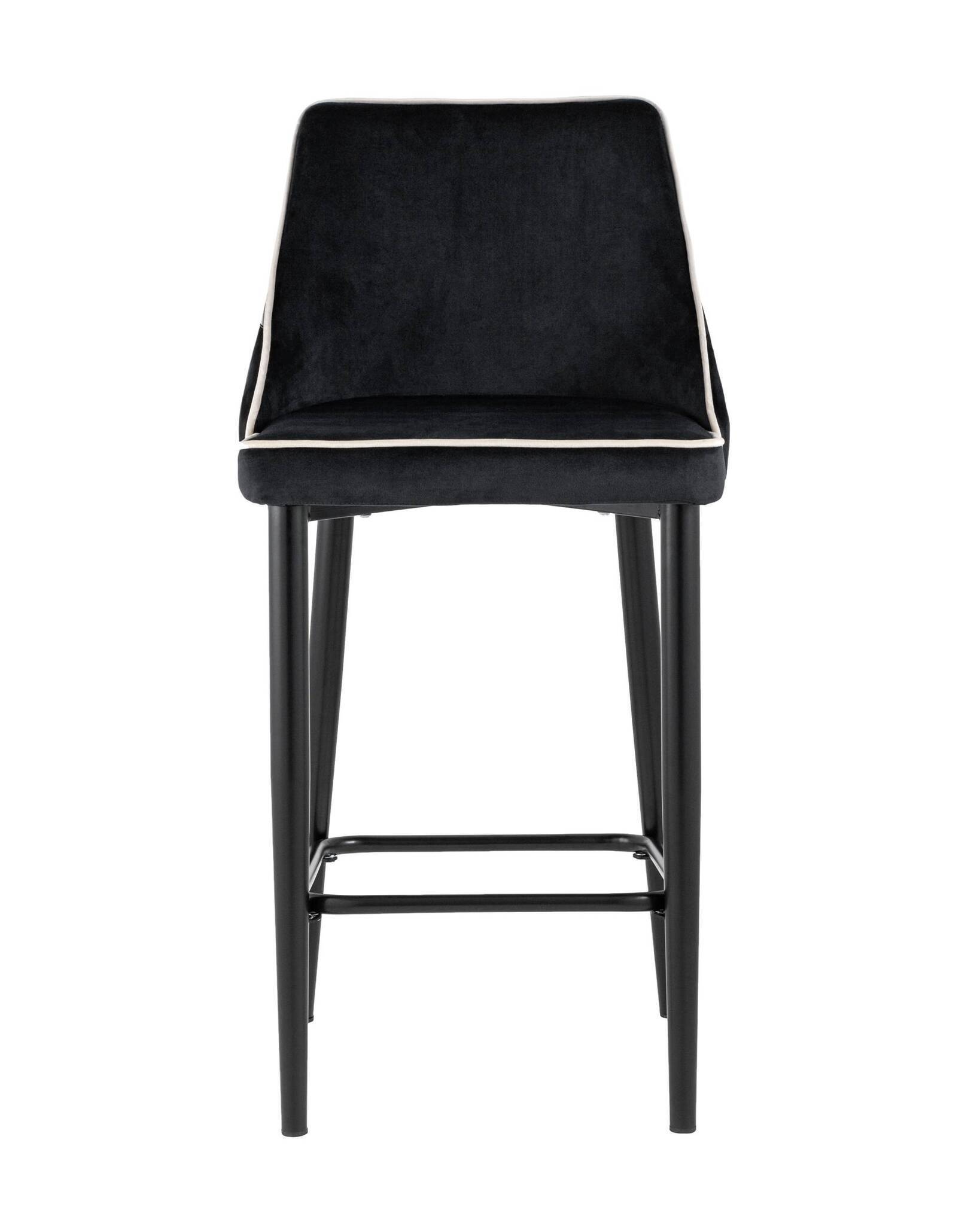 Стул полубарный Коби велюр черный Stool Group
