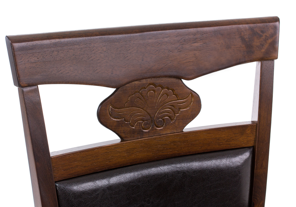 Стул деревянный Woodville Кресло Luiza dirty oak / dark brown 1996