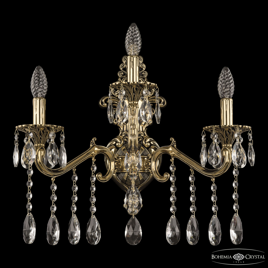 Бра бронзовые с хрусталём 7202B15/2+1/210/A GB