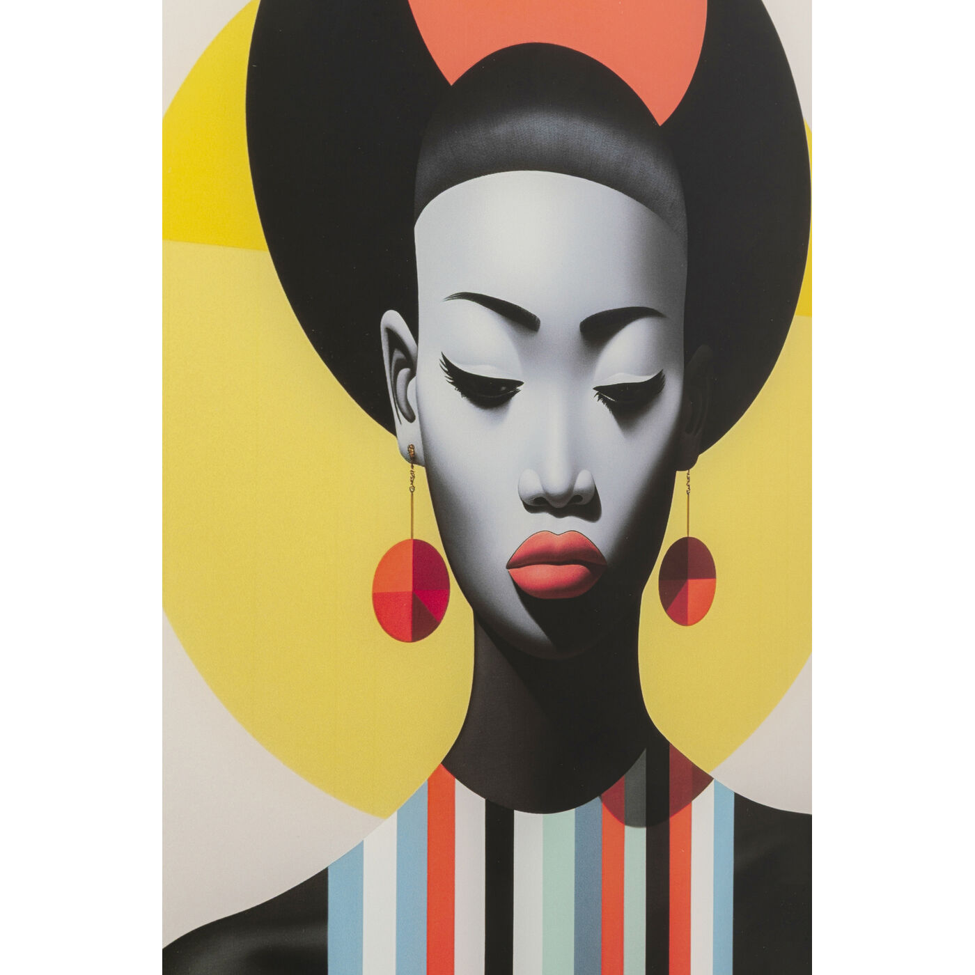 Картина стеклянная Muse Retro Lady 30x40cm (2/Set) KARE 57837