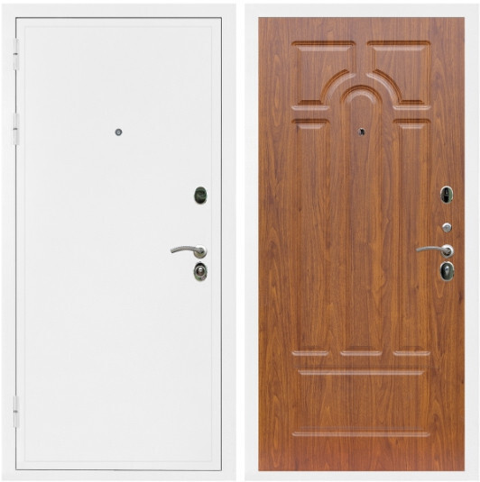 Дверь входная Graf Престиж Белая шагрень / МДФ 6 мм ФЛ-58 Мореная береза