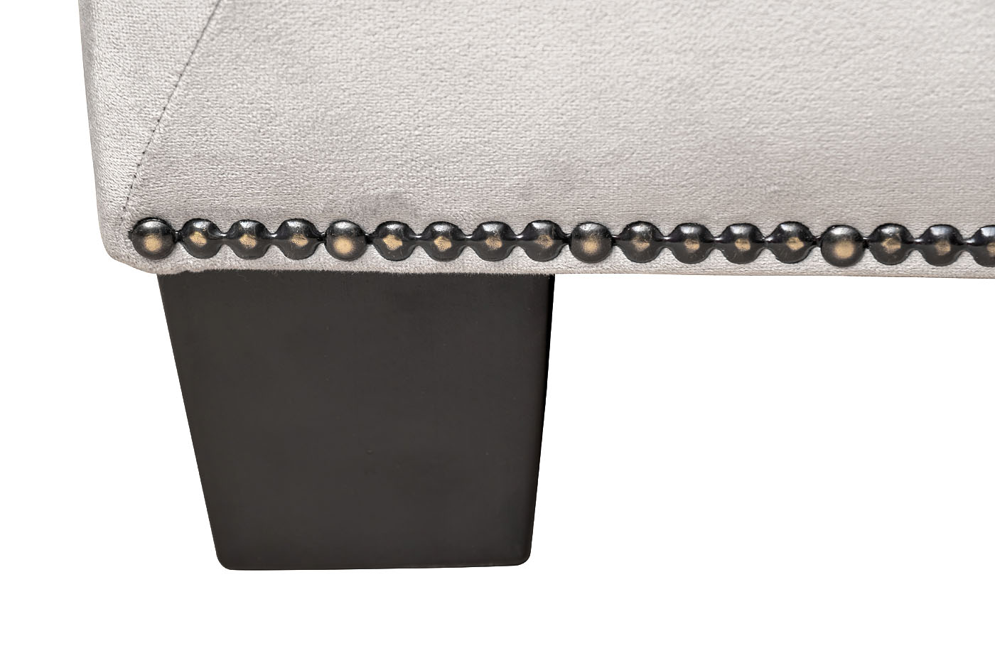 Диван Sanremo трехместный велюровый светло-серый Garda Decor SANREMO-2K-Colt030