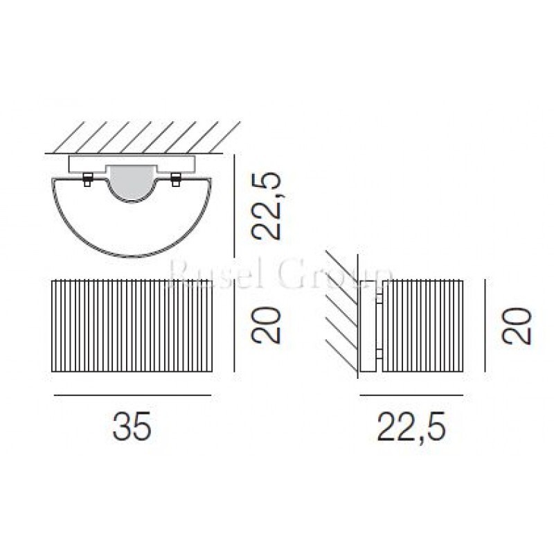Настенный светильник Vistosi CHIMERA_09 PP P
