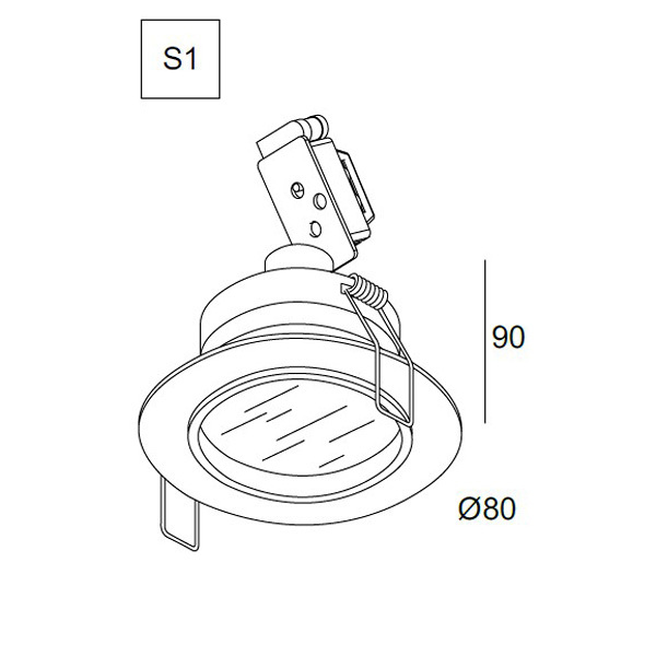 Встраиваемый светильник Delta Light 202 01 03 A