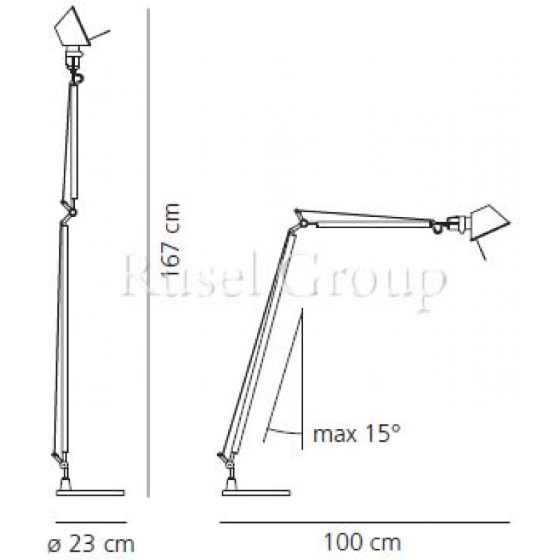 Напольный светильник Artemide TOLOMEO LETTURA