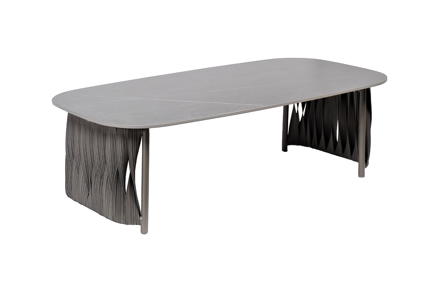 Стол журнальный уличный Оливер серый Garda Decor 39AR-00403