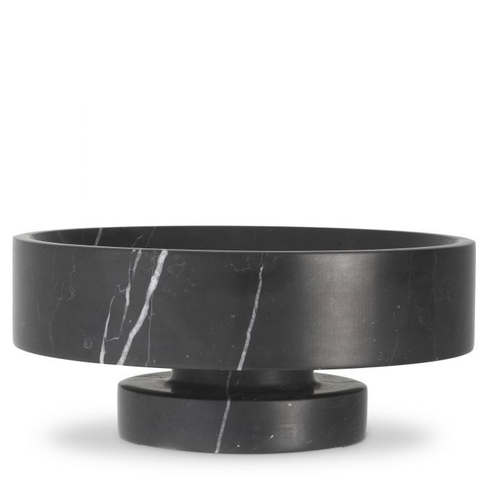 Тарелка Eichholtz Santiago marble black 114860
