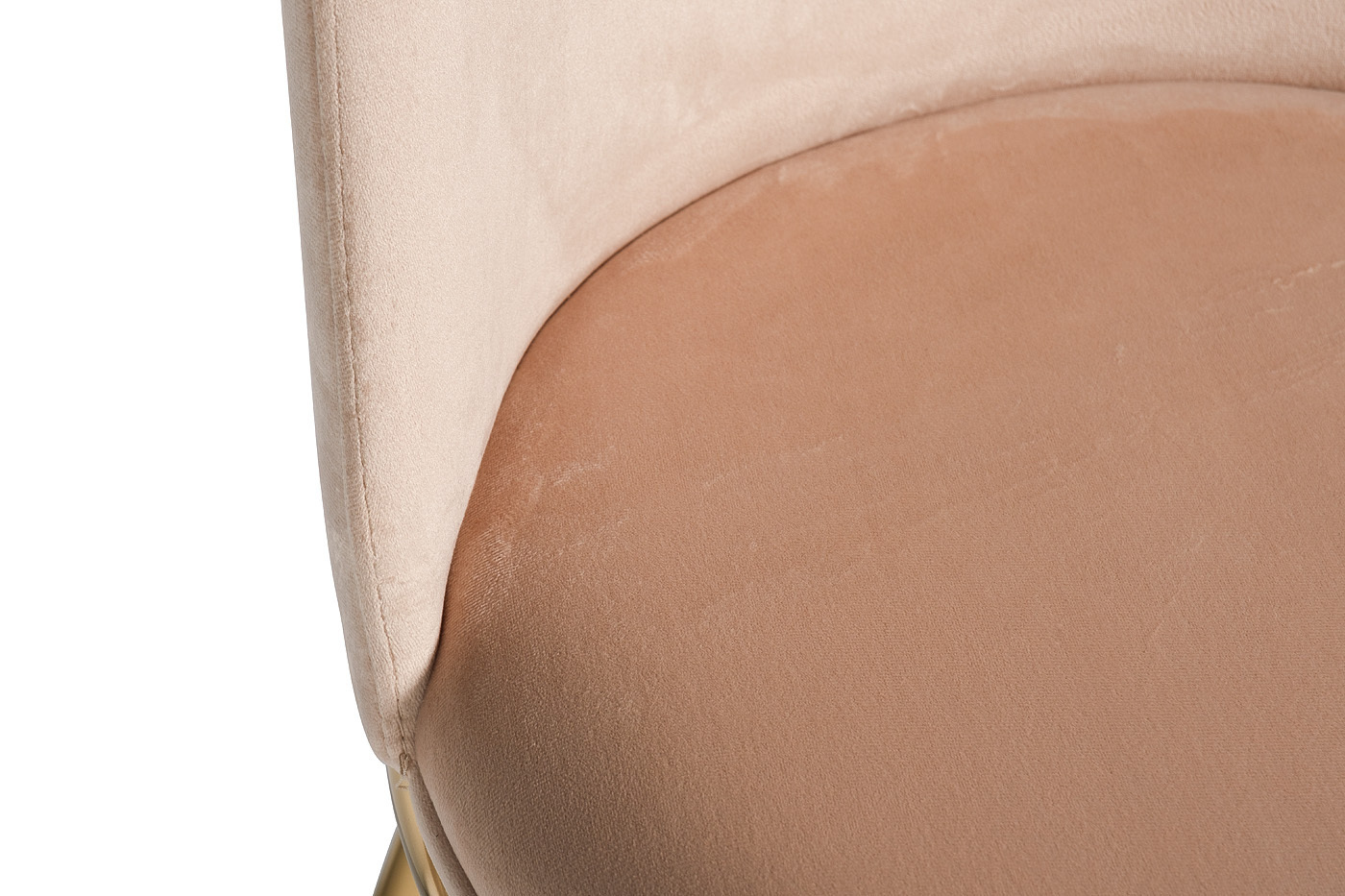 Стул велюровый бежевый/золото Garda Decor 76AR-24GOLD