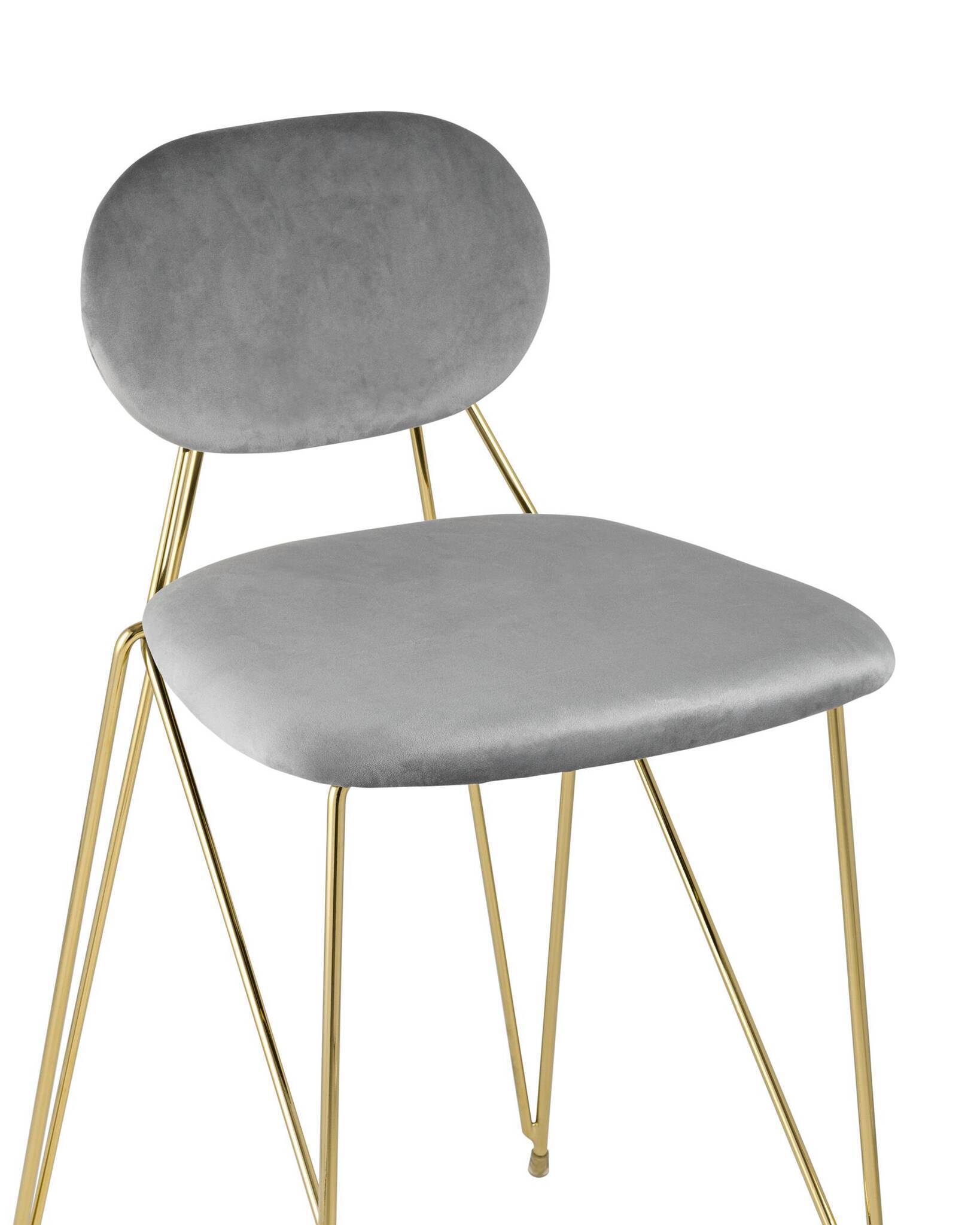 Стул Элис полубарный светло-серый Stool Group